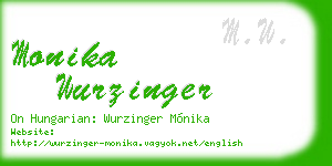 monika wurzinger business card