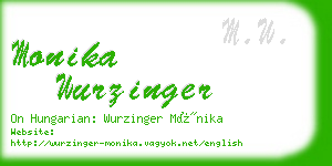 monika wurzinger business card